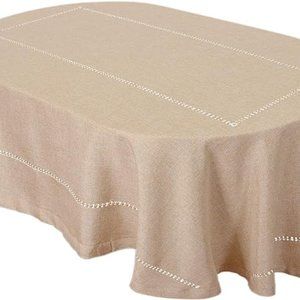 Tablecloth (Beige, Oval 60x84 inches)